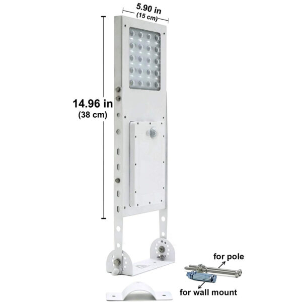 Solar Street Light, 3-Modes Setting, lithium battery, with adjustable mounting bracket